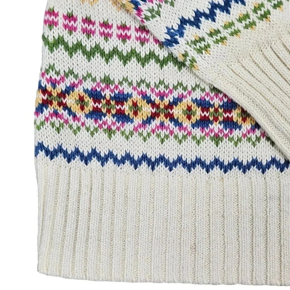 Vintage 2004 Tiara International Cottage Colorful Y2K Cardigan Sweater‎ Size M/L - Picture 6 of 8